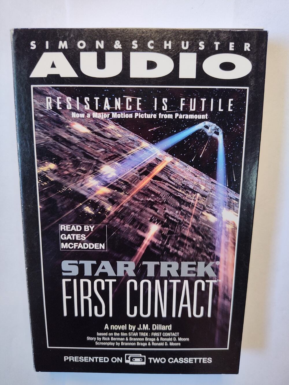Star Trek First Contact Audio Cassettes Novel JM Dillard Read by Gates McFadden